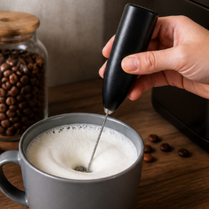 Mousseur à Lait Électrique – Fouet à Lait pour Cappuccino, Latte et Café Crémeux
